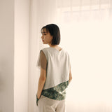 Design Print V-Neck Top (MINT)