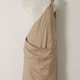 One-Shoulder Drape Pants (BEIGE)