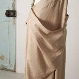 One-Shoulder Drape Pants (BEIGE)