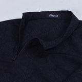 Asymmetric Jacquard Short Blouse