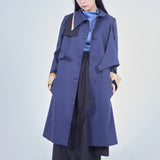 Asymmetric Design Trench Coat