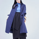 Asymmetric Design Trench Coat