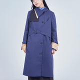 Asymmetric Design Trench Coat
