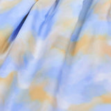 Neck Tuck Print Blouse