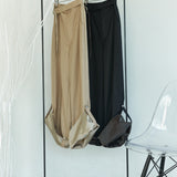 2way Roll-up Vintage Twill Pants (BLACK)