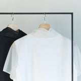 Double Sheer Neck Top (WHITE)