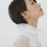 Double Sheer Neck Top (WHITE)
