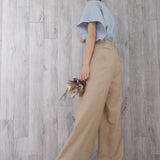 2way Roll-up Vintage Twill Pants (BEIGE)