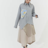 Vintage Satin Layered Skirt