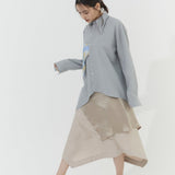 Vintage Satin Layered Skirt