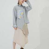 Vintage Satin Layered Skirt