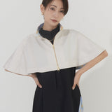 Matte Satin Short Cape (WHITE)