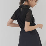 Vintage Satin Layered Pants (BLACK)