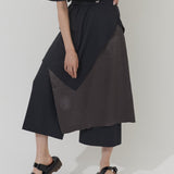 Vintage Satin Layered Pants (BLACK)