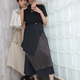 Vintage Satin Layered Pants (BLACK)