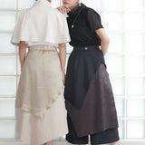 Vintage Satin Layered Pants (BLACK)