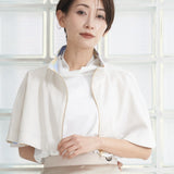 Matte Satin Short Cape (WHITE)