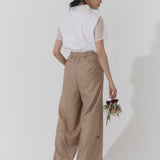 Double Sheer Neck Top (WHITE)