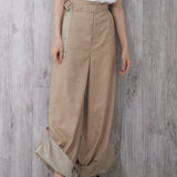 2way Roll-up Vintage Twill Pants (BEIGE)