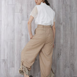 2way Roll-up Vintage Twill Pants (BEIGE)