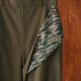 [Unisex] Print Accent Design Work Pants (OLIVE GREEN)