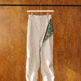 [Unisex] Print Accent Design Work Pants (WHITE GRAY)