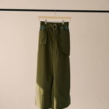 [Unisex] Big Pockets Light Work Pants (MOSS GREEN)