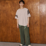 [Unisex] Print Accent Design Work Pants (OLIVE GREEN)