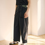 [Unisex] Big Pockets Light Work Pants (LIGHT BLACK)