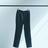 [Unisex] Denim-like Side Stripe Tapered Slacks (INDIGO)
