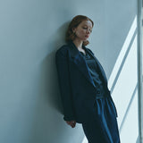 [Unisex] Denim-like Design Tailored Jacket (INDIGO)