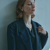 [Unisex] Denim-like Design Tailored Jacket (INDIGO)