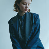[Unisex] Denim-like Design Tailored Jacket (INDIGO)