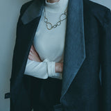 [Unisex] Denim-like Design Tailored Jacket (BLACK)