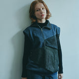 [Unisex] Denim-like Multi Sweat Jacket