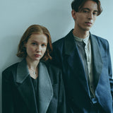 [Unisex] Denim-like Design Tailored Jacket (INDIGO)