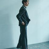 [Unisex] Denim-like Design Wide Pants (BLACK)