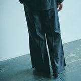 [Unisex] Denim-like Design Wide Pants (BLACK)