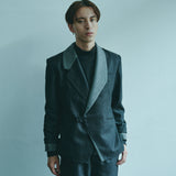 [Unisex] Denim-like Design Tailored Jacket (BLACK)