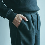 [Unisex] Denim-like Design Wide Pants (BLACK)