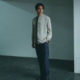 [Unisex] Denim-like Side Stripe Tapered Slacks (INDIGO)