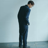 [Unisex] Denim-like Side Stripe Tapered Slacks (INDIGO)