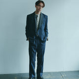 [Unisex] Denim-like Design Tailored Jacket (INDIGO)
