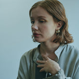 Geometric Hoop Earring