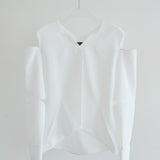 Sleeve Cutting Design Blouse (WHITE)