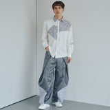 [Unisex] Design Satin Work Pants (ICE GRAY)