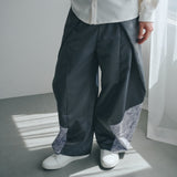 [Unisex] Design Satin Work Pants (ICE GRAY)