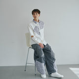 [Unisex] Design Satin Work Pants (ICE GRAY)