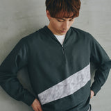 [Unisex] Linen-like Roll-up Skipper Shirt (DARK GRAY)