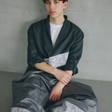 [Unisex] Design Satin Work Pants (MEDIUM GRAY)